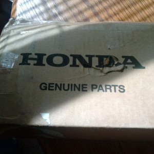 Toyota genuine parts in a Honda box LOL