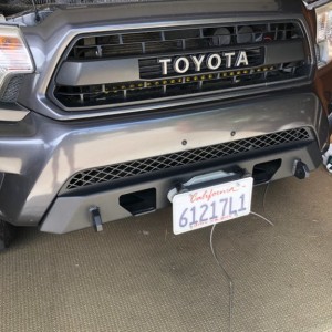 CaliRaised LED Grille, Relentless Stingray Bumper, C4 License Bracket