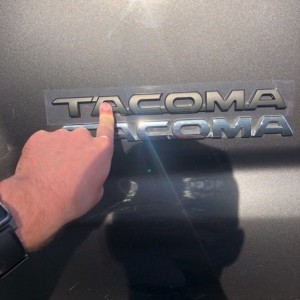 Satin Black Emblem Replacements