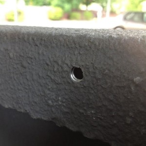Anyone know what I can plug this hole with to prevent rusting? There's