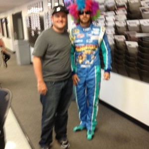 Jimmy Johnson and I before he won the Dover race