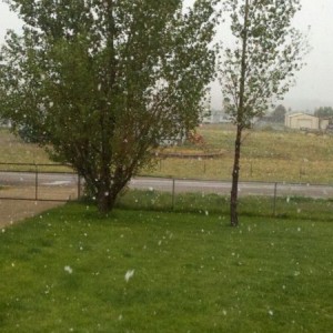 Snowing