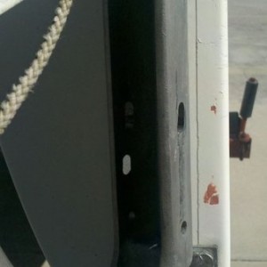 Rebuilt rudders, before