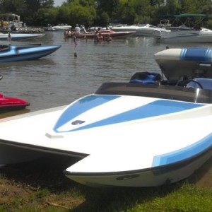 Finally in the water!