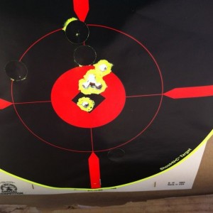 Second shot group...