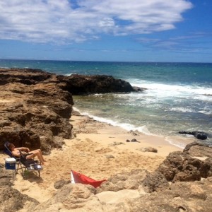 Ka'ena Point on Kam Day