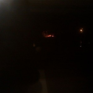 Terrible pic but there's a house fire 2 blocks from my house. Can see 
