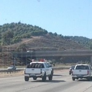 spotted on tuesday going north on the 15 fwy, near escondido, someone picke