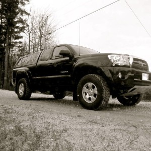 First patch of dirt road
