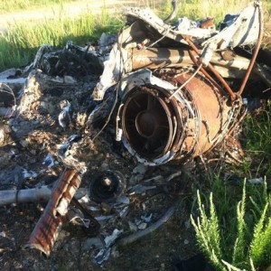 Remains of a Huey
