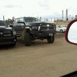 6 lifted trucks all within 10 stalls of each other. Yup definitely in fort 