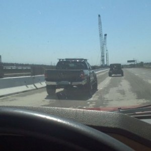 In Sacramento on the 80 had a satoshi and an exhaust, anyone?