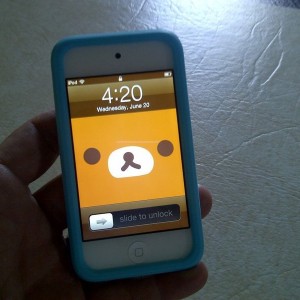 My 7 year olds iPod... Kinda freaked me out.