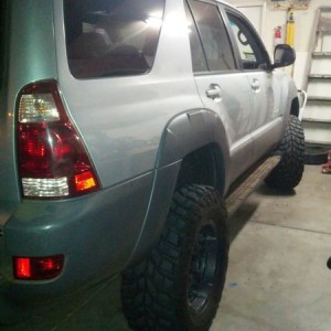 Seths lift and tires installed.