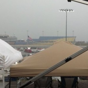 And we have a down pour