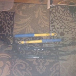 stock TRD rear shocks and leafs