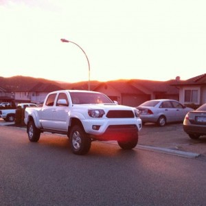 3'' readylift spacer lift and 1'' block in the rear