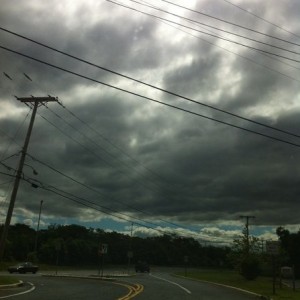 Cloud cover the other day