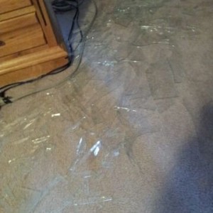 Sweet I love coming home to shattered glass everywhere This message was sen