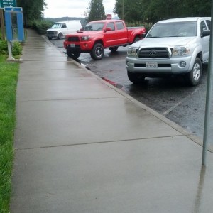 I no more than cross the border into Oregon and it rains...wtf.. lol