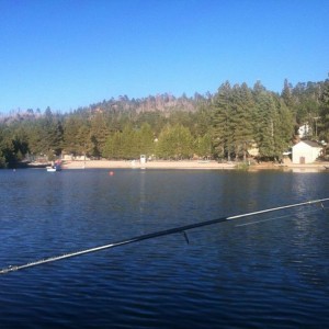 Beautiful evening on the lake.