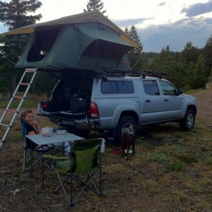 First night in the roof top tent