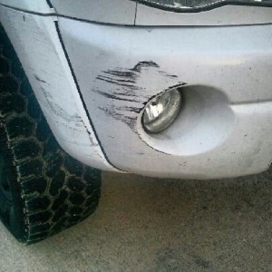 If I find out who backed into me... Someones getting beat!!!!