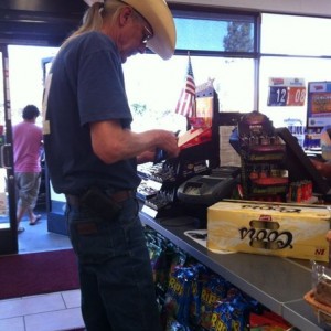 He just told me he only drinks beer from a yellow can.