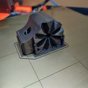 Bed corner antenna mount - swivel print