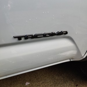 Blackout door emblem