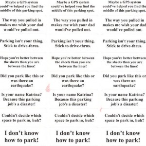 Parking stickers