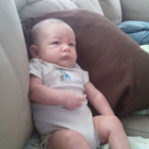 My boy Dane hanging with daddy.
