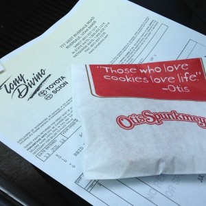 Got a free cookie from the dealership :eek: