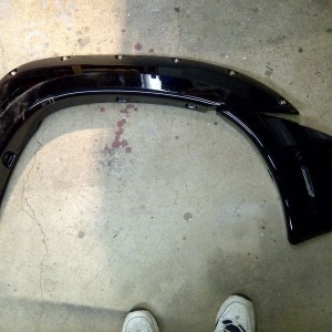 Front fender with silly 2012 bumper extension removed...