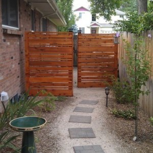 And now stained.