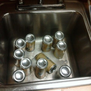 Having to dump all the lost and found liquor down the drain