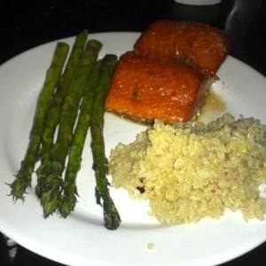 Alaskan wild salmon smoked at 225.00 for 25min :hungry:
