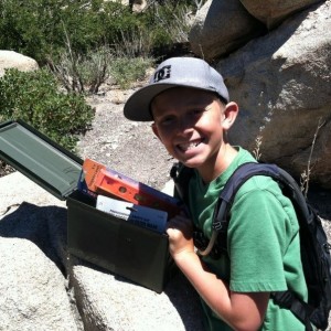 Little geocaching on the hike today