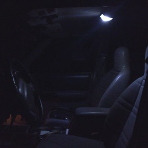 Had an extra 12 led dome light and threw it into the Cherokee. Bright as he