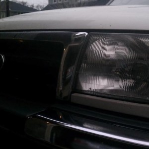 headlights after restoration