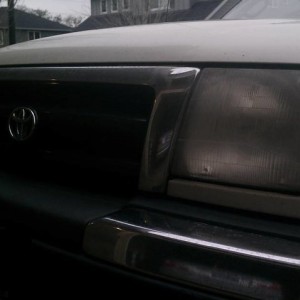 headlights before restoration