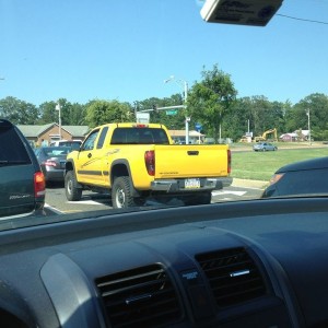 Terrible body lifted Colorado I saw today, otherwise it is a nice truck, I 
