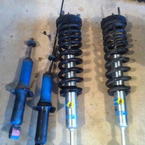 new and old suspension.