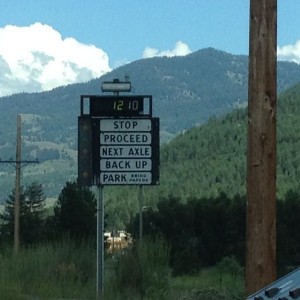 Not live but close. From my road trip back to AB Found a weigh station.....