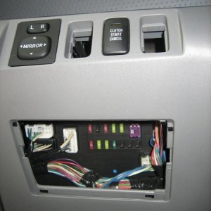 removing lower panel switch blanks