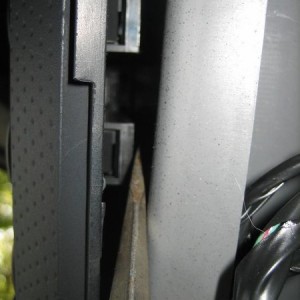 prying out upper switch blanks