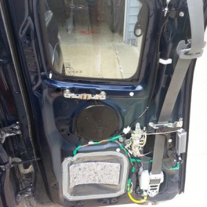 2012 Tacoma Door panels removed.