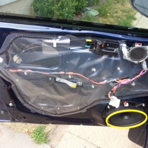 2012 Tacoma Door panels removed.