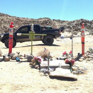 Paying our respects at California 250 Memorial in Lucerne Valley