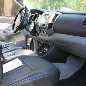 Front passenger door view of interior